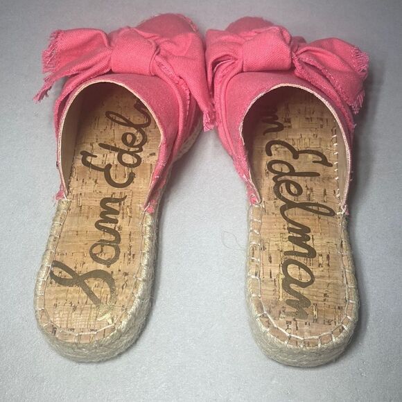 NWOB MSRP $100 SAM EDELMAN LYNDA ESPADRILLE MULE Women's Size 6.5 - Picture 9 of 9